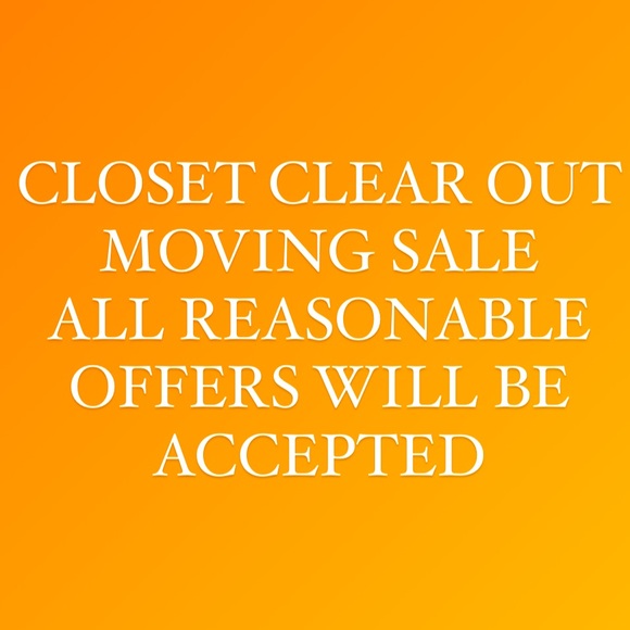 Closet clear out! Moving sale! - Picture 1 of 1